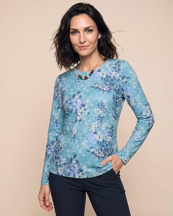 Produktabbildung für Shirt Feinstrick-Optik mit Ketten-Accessoire