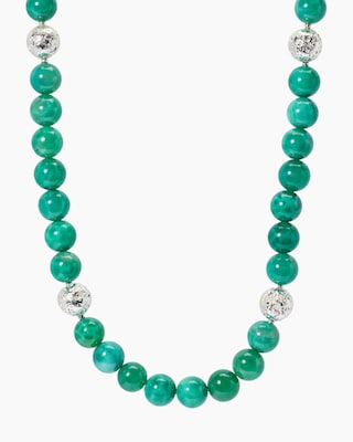 Produktabbildung 2 für Collier mit Achat, Hämatit & Lava