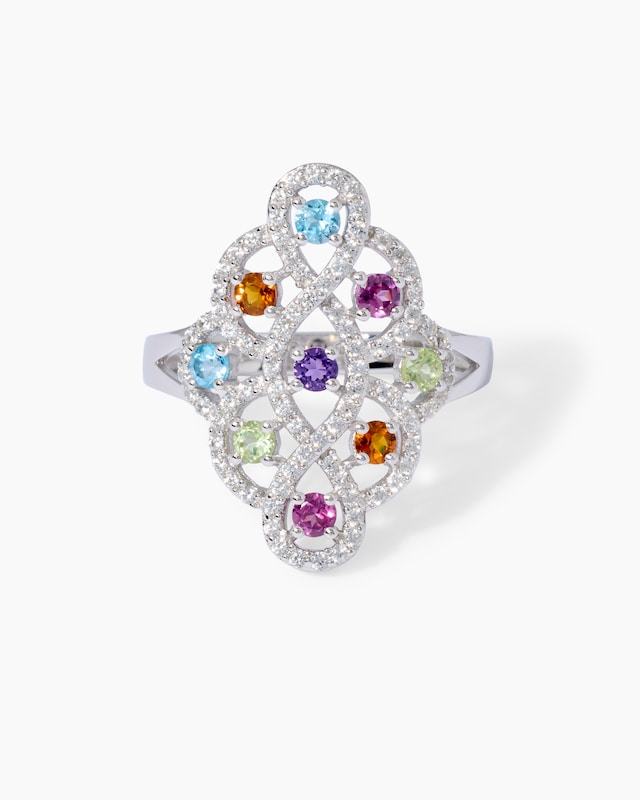 Ring mit Multi-Edelsteinen