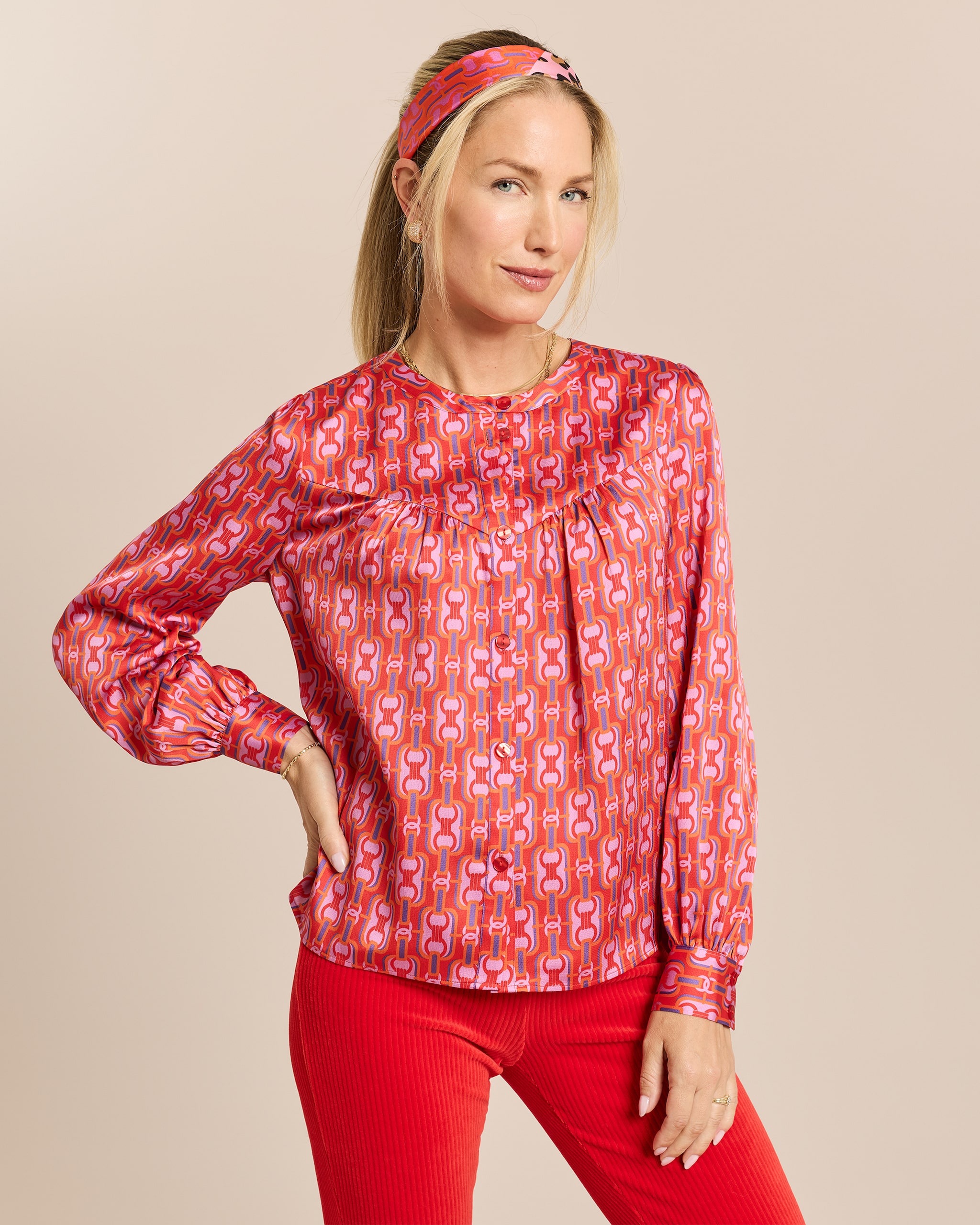 Produktabbildung für Bluse mit Knopfleiste