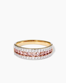 Produktabbildung für Brillantring mit Argyle Pink Diamanten ca. 0,65 ct