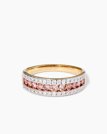 Produktabbildung für Brillantring mit Argyle Pink Diamanten ca. 0,65 ct