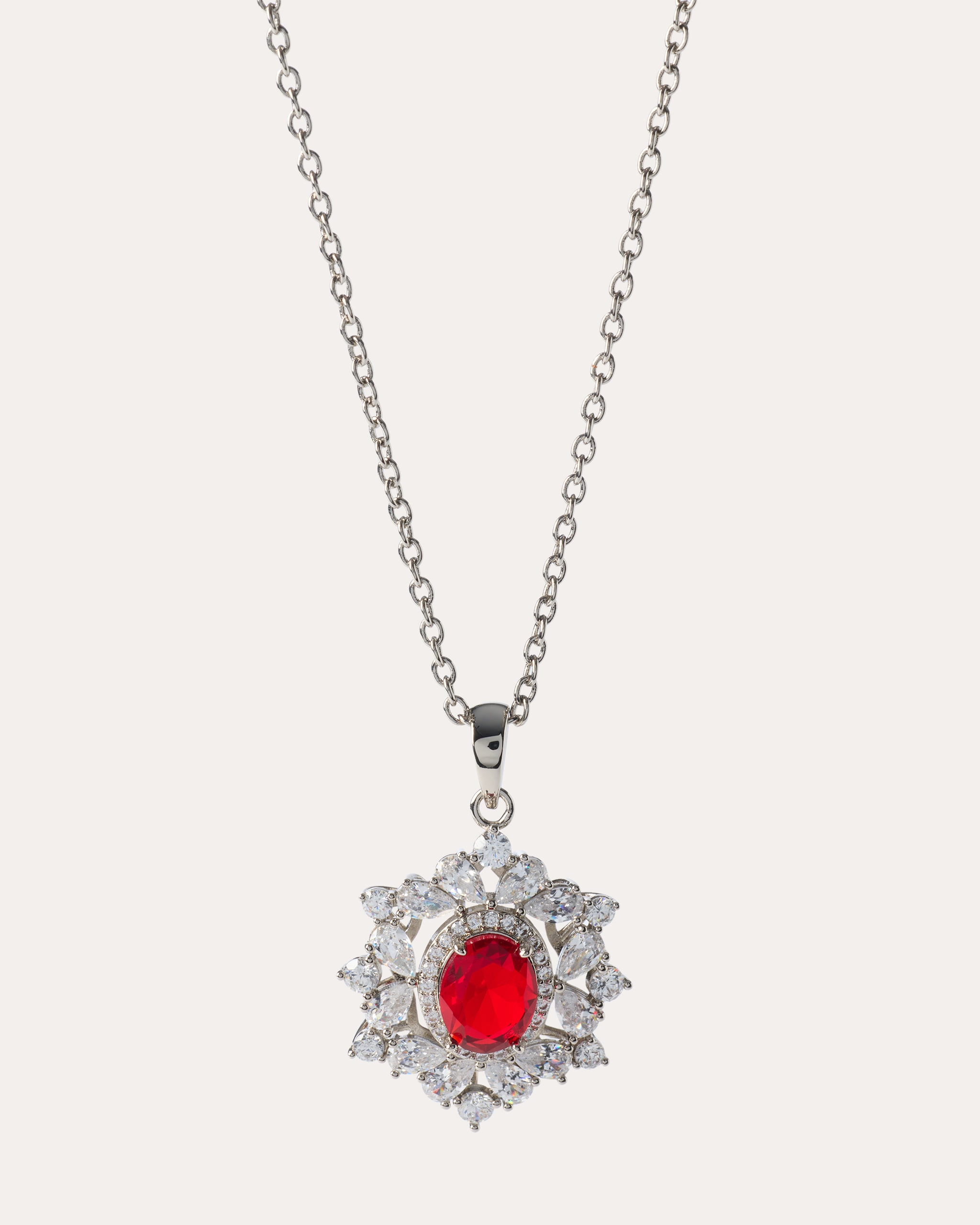 Produktabbildung für Anhänger + Kette mit Zirkonia