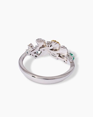 Produktabbildung 4 für Ring mit Smaragd & Zirkon