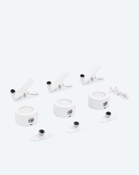 Produktabbildung für Wandlicht mit Magnethalterungen, 3er-Set