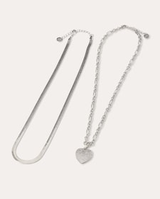 Produktabbildung für Schmuck-Set mit Herz-Anhänger, 2tlg.