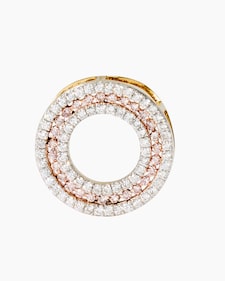 Produktabbildung für Brillant-Anhänger ca. 0,35 ct mit Pinken Diamanten