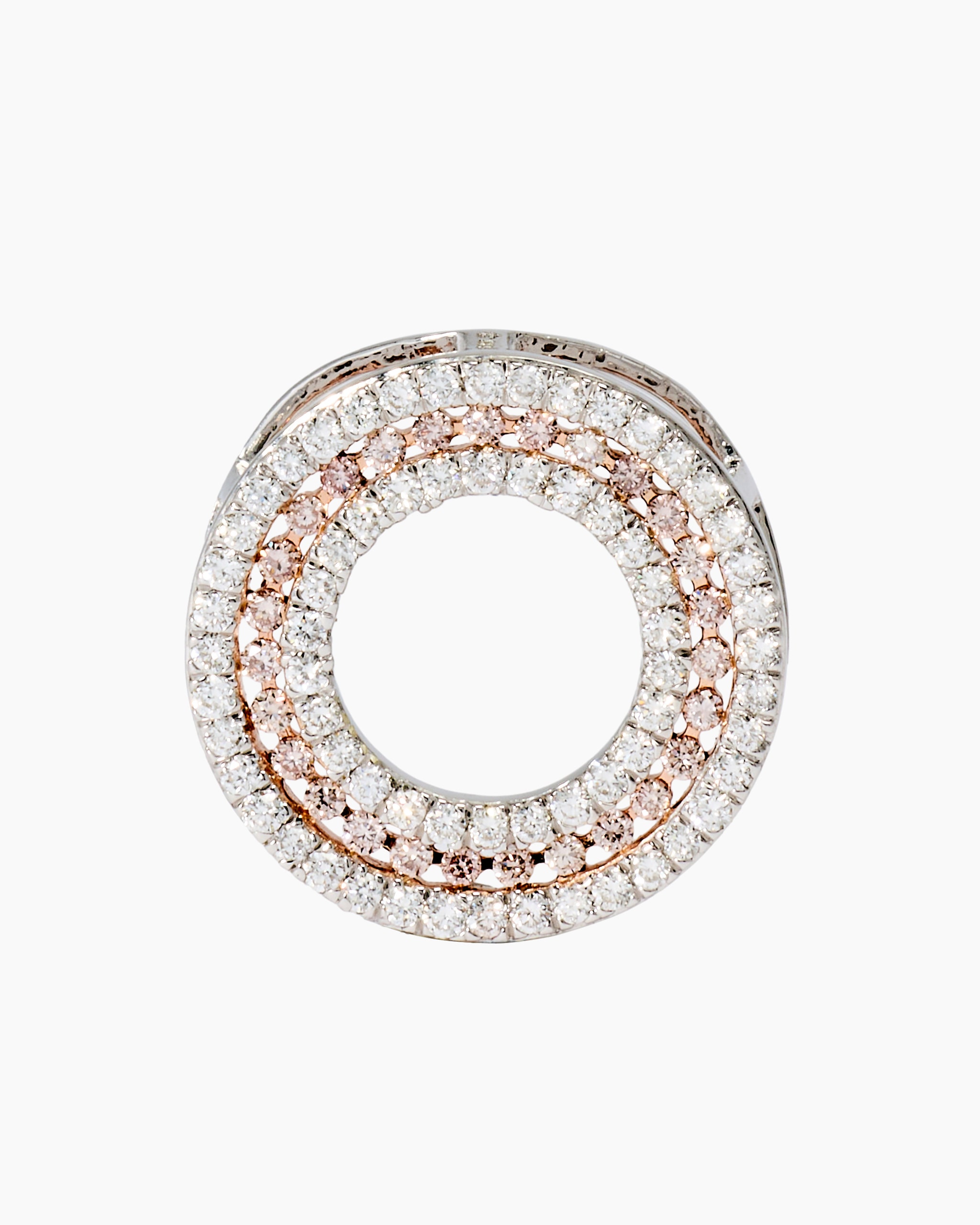 Produktabbildung für Brillant-Anhänger ca. 0,35 ct mit Pinken Diamanten