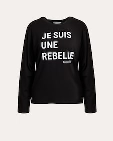 Produktabbildung für Shirt mit Schriftzug REBELLE