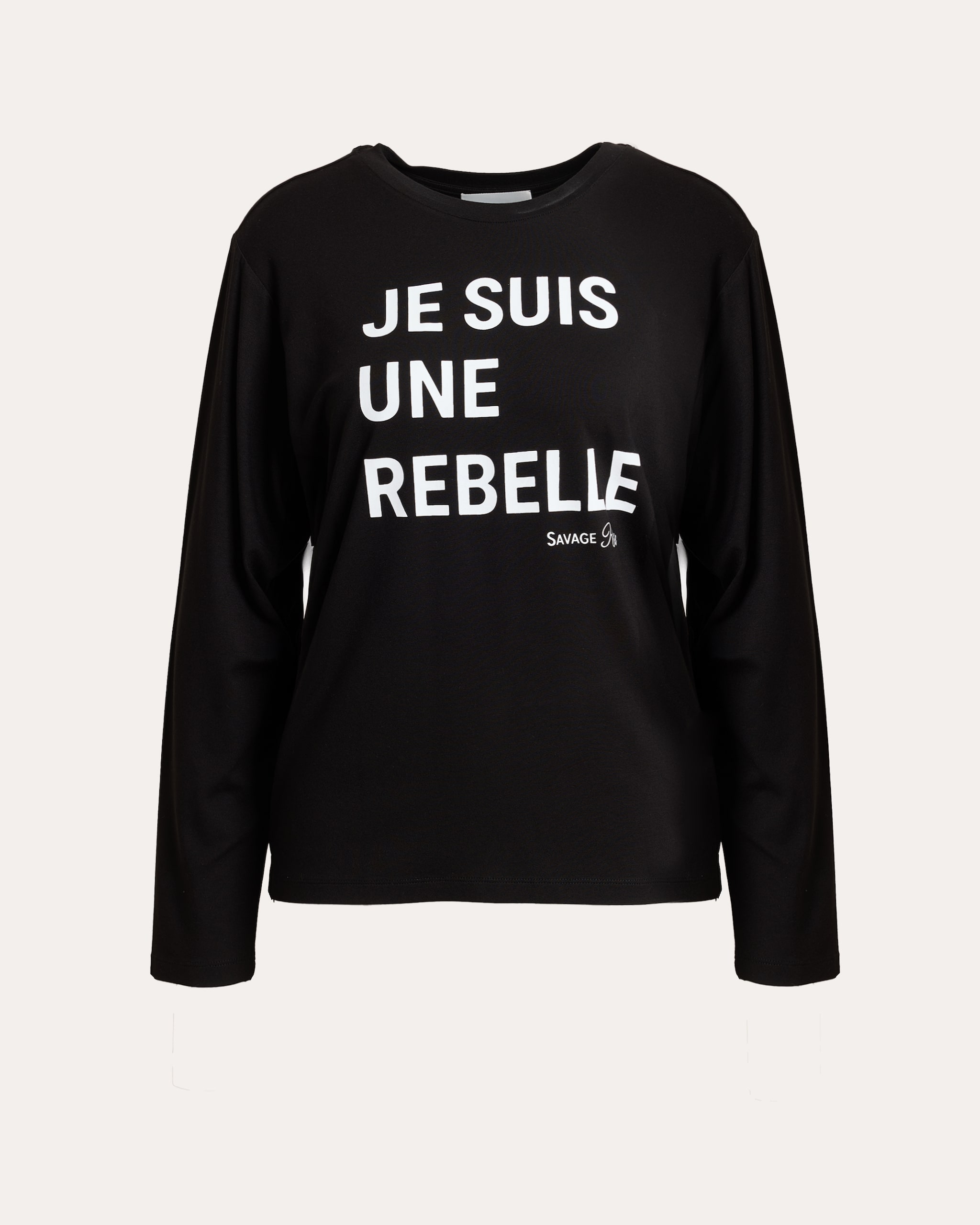 Produktabbildung für Shirt mit Schriftzug REBELLE