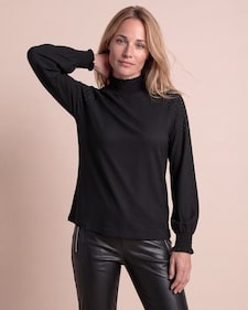 Produktabbildung für Shirt mit Nietenbesatz