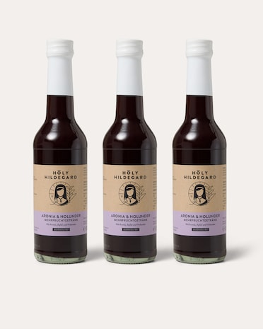 Produktabbildung für Aronia & Holunder Mehrfruchtsaft, 3 x 375 ml