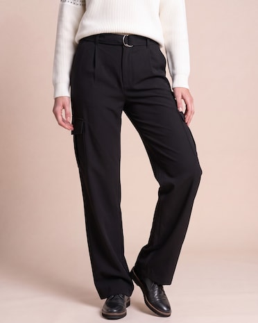 Produktabbildung für Wide Leg Hose mit Cargo-Taschen