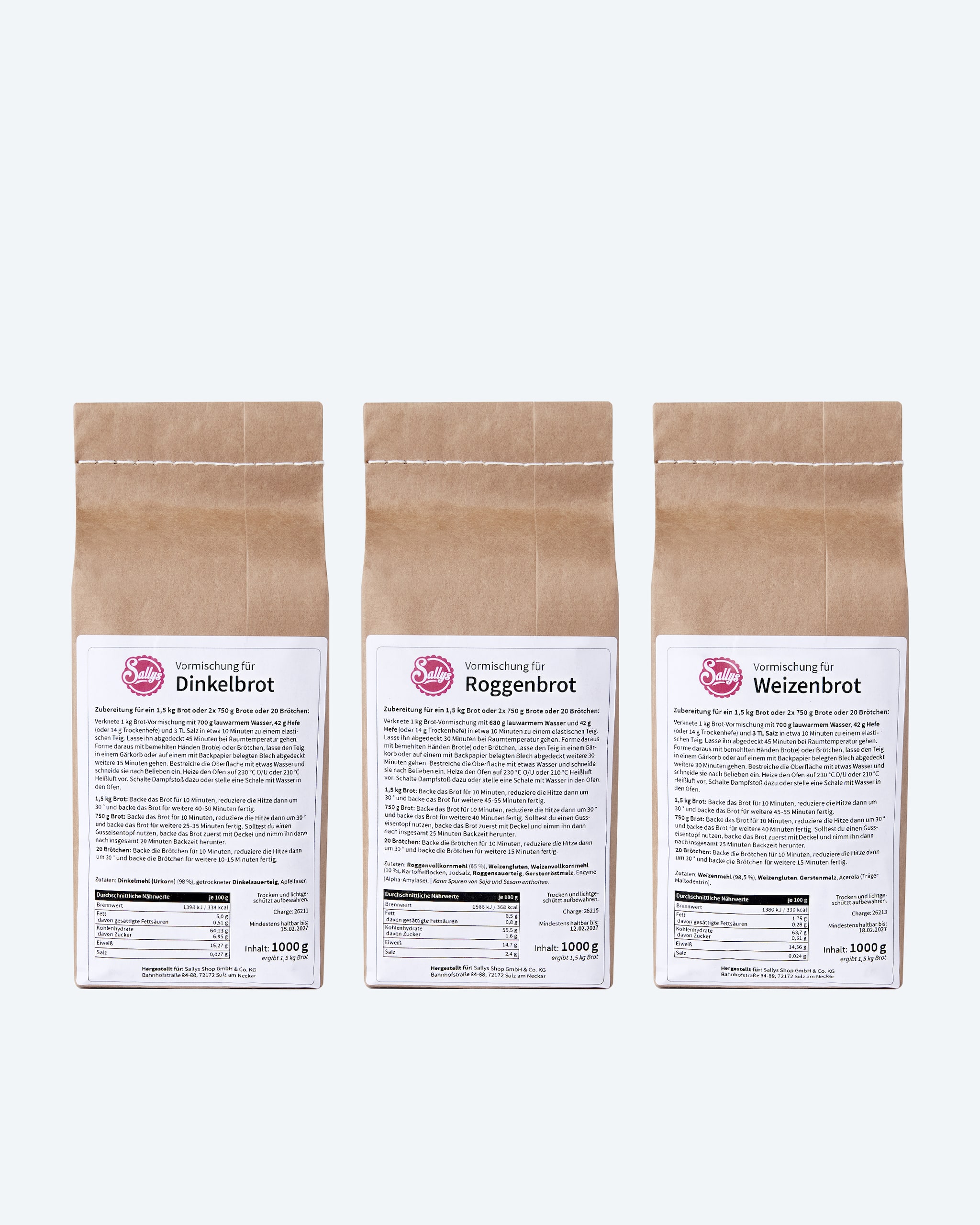 Produktabbildung für Lieblingsbrot-Set, 3tlg.