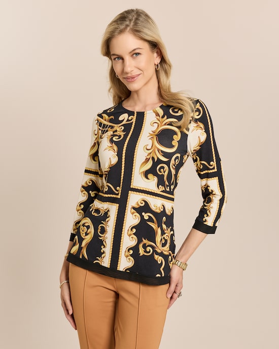 Produktabbildung für Shirt mit Ornamentprint