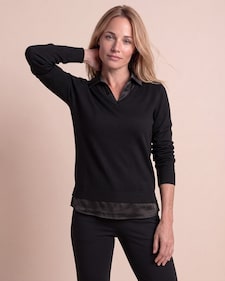 Produktabbildung für Pullover mit Blusenelemente