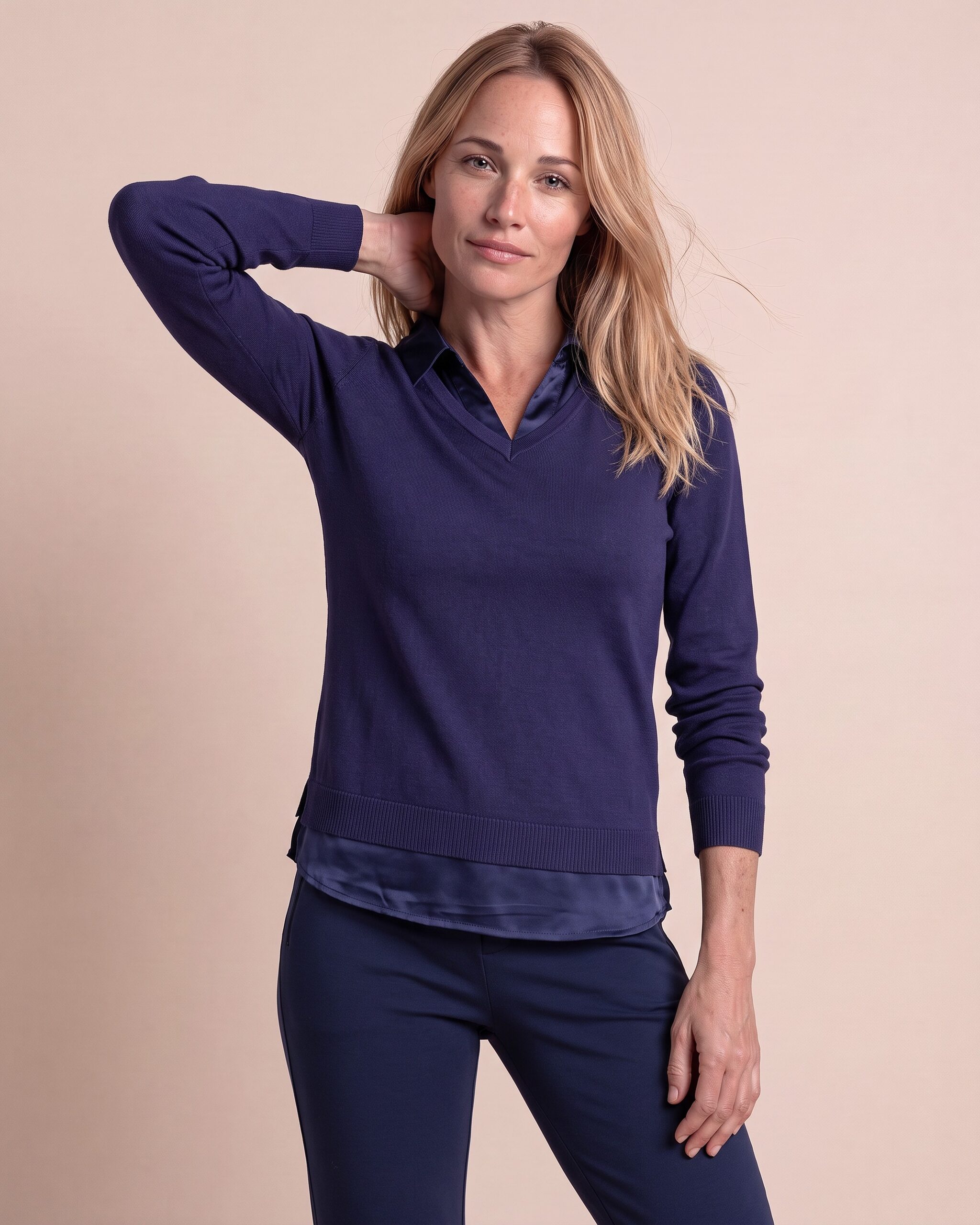Produktabbildung für Pullover mit Blusenelemente