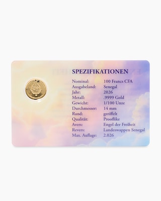 Produktabbildung 2 für Goldmünze Glücksengel 2026