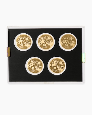 Produktabbildung 2 für Goldmünzen Global Stock Exchange Asien, 5tlg.