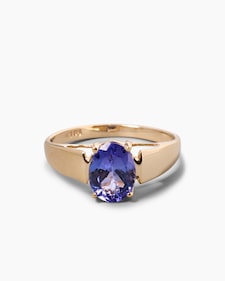 Produktabbildung für Ring mit Tansanit AAA und Diamant