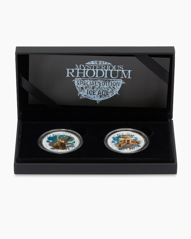 Silbermünzen-Set Mysterious Rhodium Ice Age, 2tlg.
