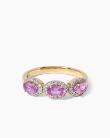 Produktabbildung für Ring mit Saphir & Brillanten