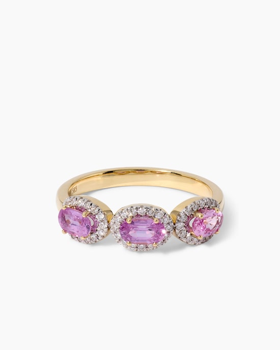 Produktabbildung für Ring mit Saphir & Brillanten