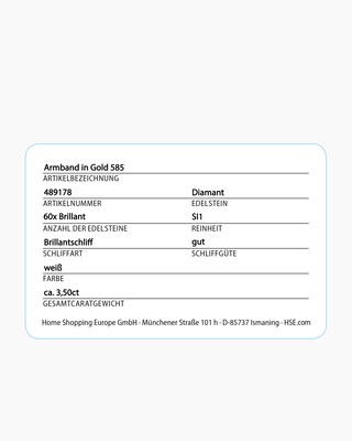 Produktabbildung 2 für Brillant-Armband 3,50 ct