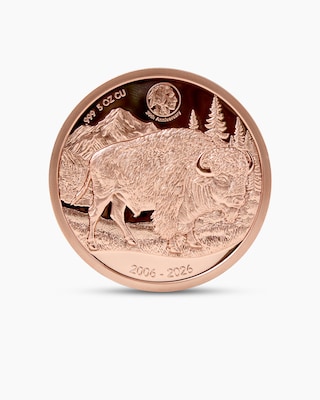 Produktabbildung 1 für Kupfermünze Copper Titans Büffel 2026