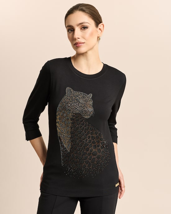 Produktabbildung für Shirt mit Gepard-Applikation