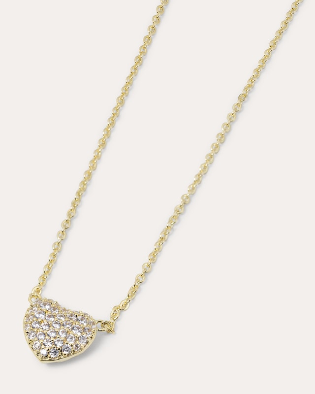 Herz-Collier mit Zirkonia