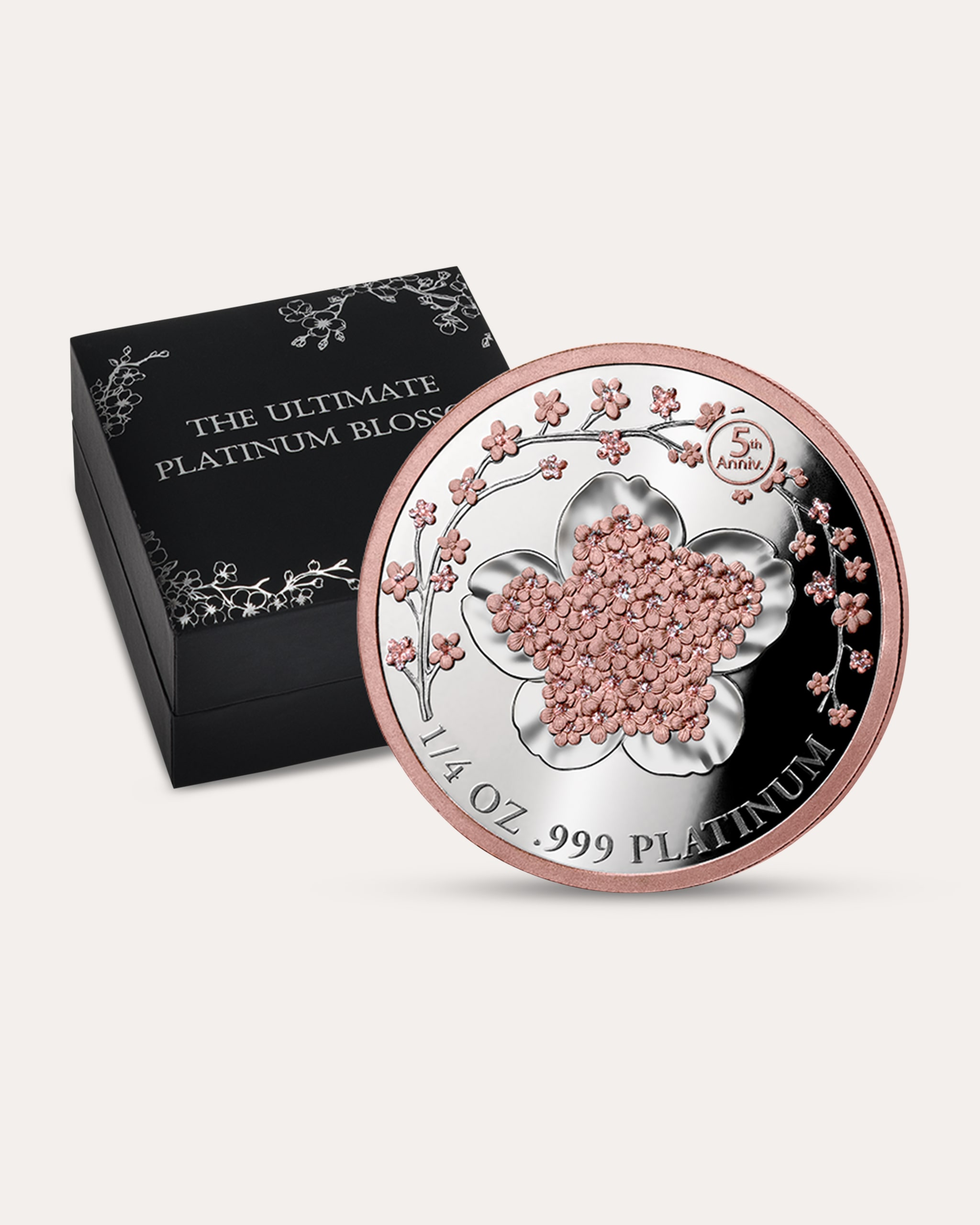 Produktabbildung für Platinmünze The Ultimate Kirschblüte 1/4 Oz