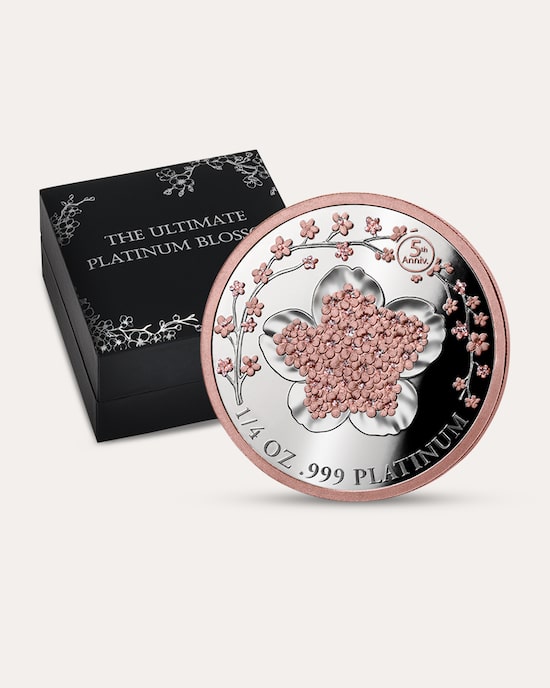 Produktabbildung für Platinmünze The Ultimate Kirschblüte 1/4 Oz