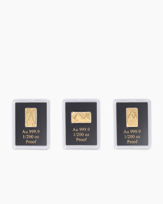 Produktabbildung für Goldmünzbarren Vorteilsset, 3tlg.