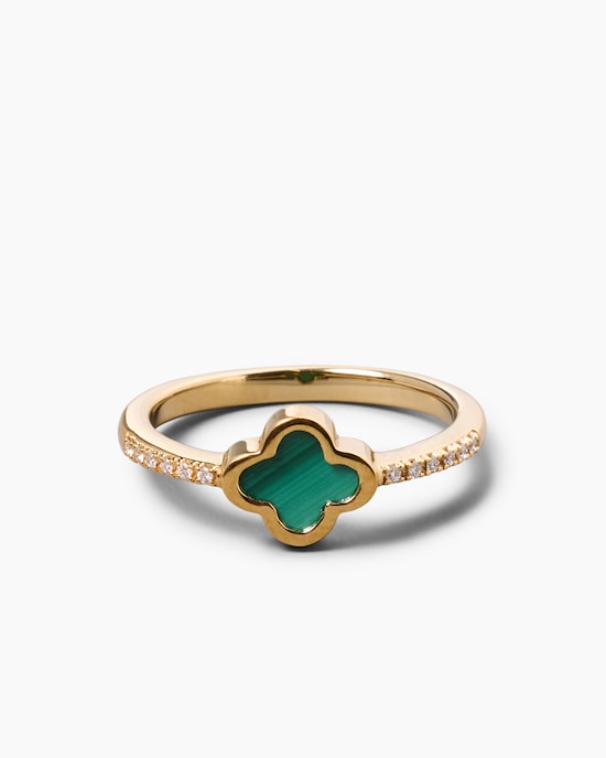 Produktabbildung für Ring mit Malachit & Brillanten
