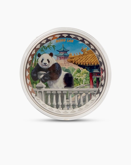 Produktabbildung für Silbermünze Panda Fan Coin Meng Lan 2025