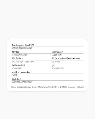 Produktabbildung 4 für Brillant-Anhänger 0,33 ct