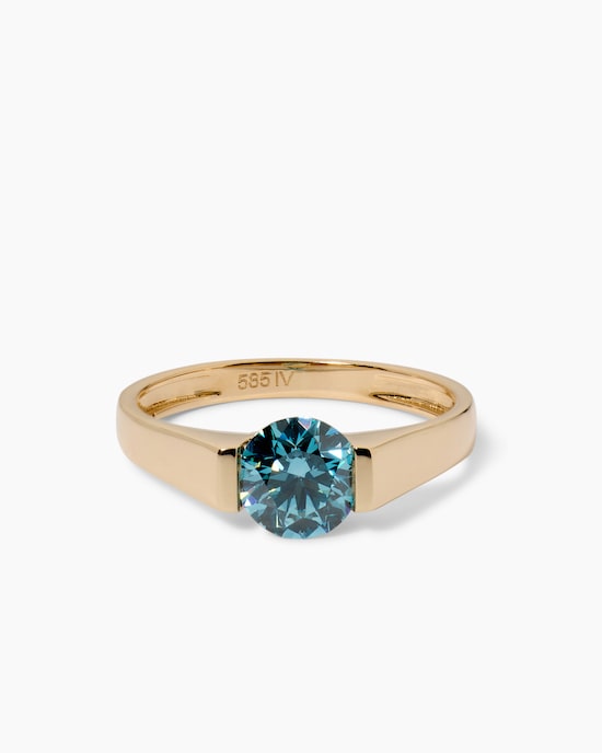 Produktabbildung für Ring mit Sky Blue Brillant 1,00 ct