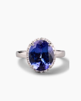 Produktabbildung für Ring mit Tansanit AAAAA und Brillanten