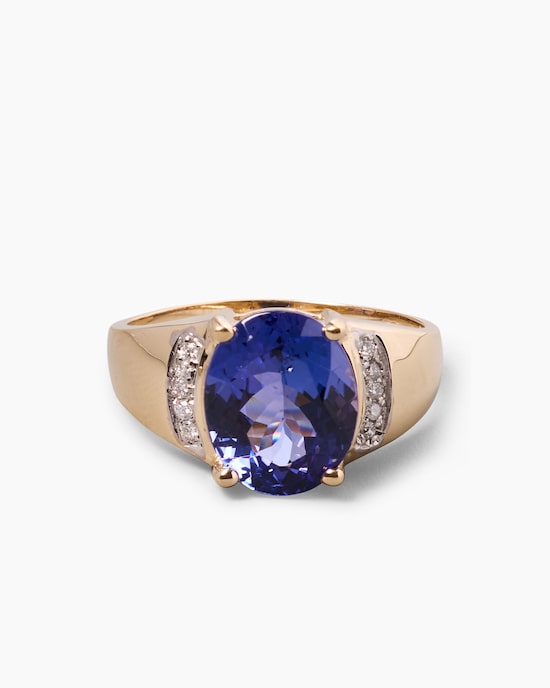 Produktabbildung für Ring mit Tansanit AAAA und Brillanten