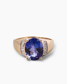 Produktabbildung für Ring mit Tansanit AAAA+ und Brillanten