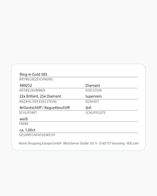 Produktabbildung 2 für Brillantring 0,55 ct