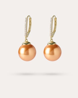 Produktabbildung für Ohrhänger MK-Perle 12 mm & Zirkonia