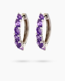 Produktabbildung für Creolen mit Amethyst