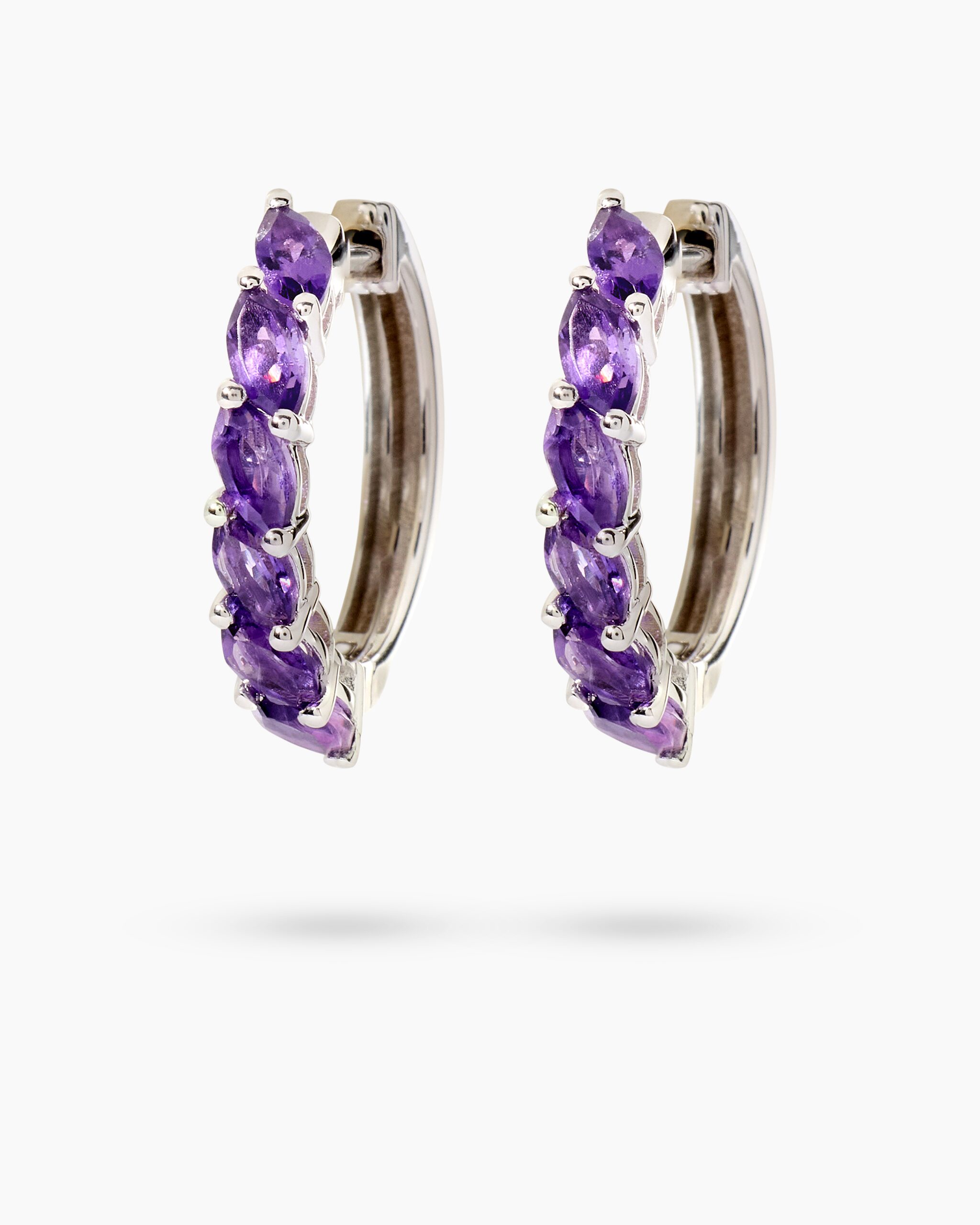 Produktabbildung für Creolen mit Amethyst