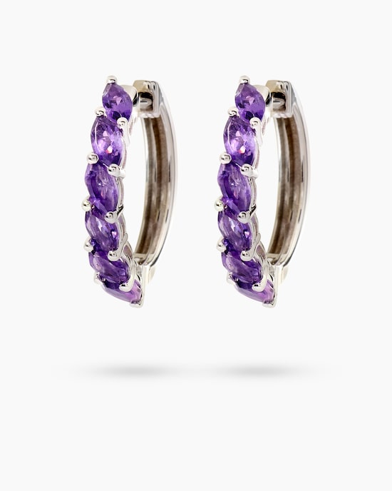 Produktabbildung für Creolen mit Amethyst