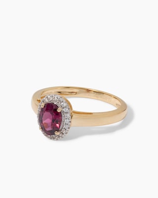 Produktabbildung 3 für Ring mit Rhodolith & Zirkonia
