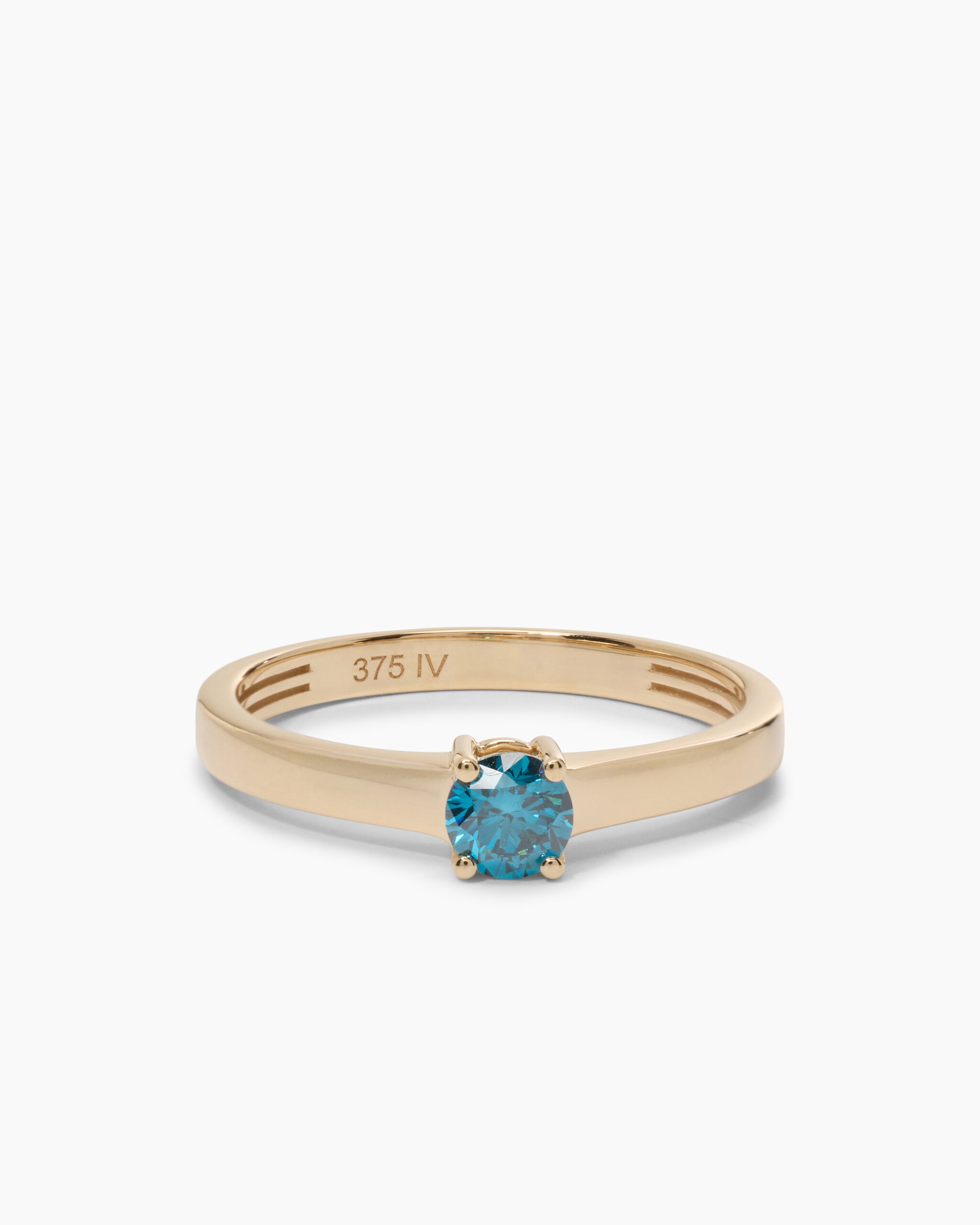 Produktabbildung für Ring mit Blauem Diamant 0,25 ct