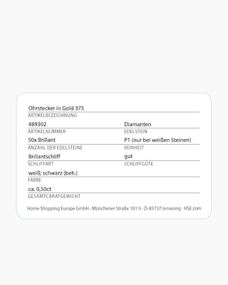 Produktabbildung 4 für Brillant-Ohrstecker 0,50 ct