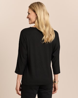 Produktabbildung 4 für Shirt mit Blumenstickerei